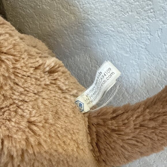 12" Pottery Barn Kids FRANKIE Puppy Dog Plush Tan Brown Spot Ears Stuffed Animal - Picture 5 of 8